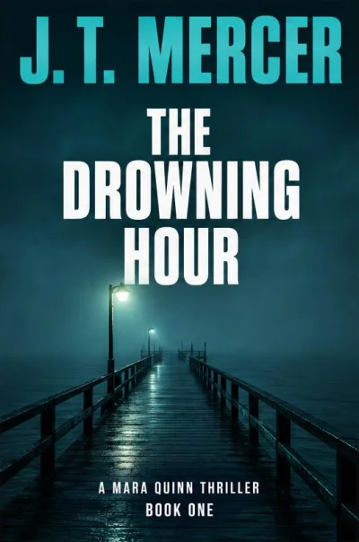 The Drowning Hour &mdash; book one of a detective series, cover designed by BookNova AI