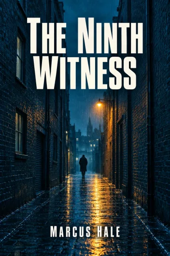 The Ninth Witness &mdash; a detective novel cover designed by BookNova AI